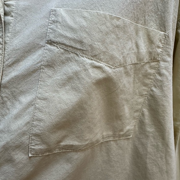 Madewell 100% Cotton Oversized Button-Down Shirt in Pale Citron Yellow - Picture 5 of 10